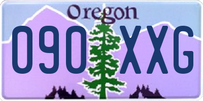 OR license plate 090XXG