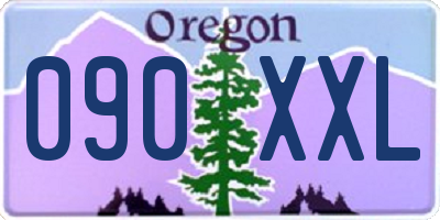 OR license plate 090XXL