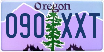 OR license plate 090XXT