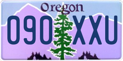 OR license plate 090XXU