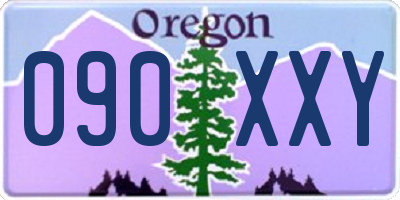 OR license plate 090XXY