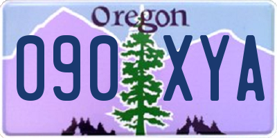OR license plate 090XYA