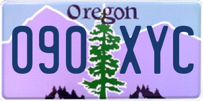OR license plate 090XYC