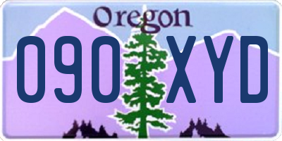 OR license plate 090XYD