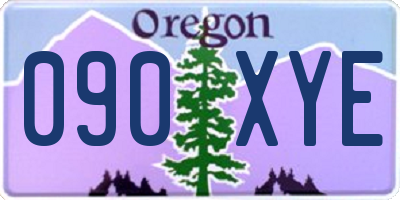 OR license plate 090XYE