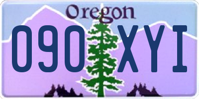 OR license plate 090XYI