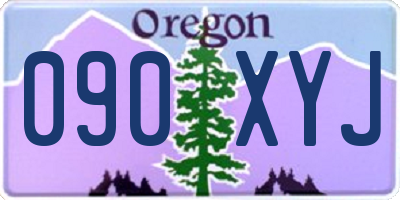 OR license plate 090XYJ
