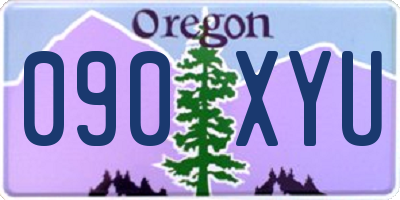 OR license plate 090XYU