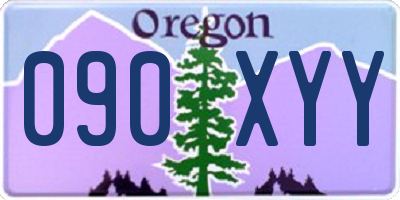 OR license plate 090XYY