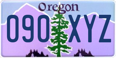 OR license plate 090XYZ