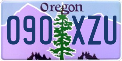 OR license plate 090XZU