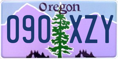 OR license plate 090XZY
