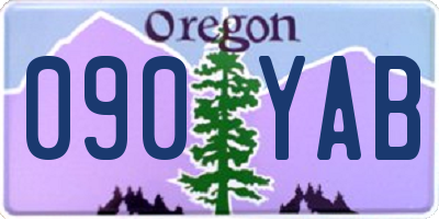 OR license plate 090YAB