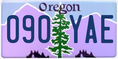 OR license plate 090YAE