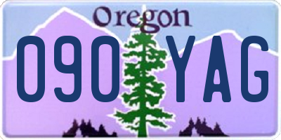OR license plate 090YAG