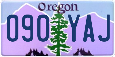 OR license plate 090YAJ