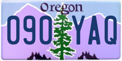 OR license plate 090YAQ