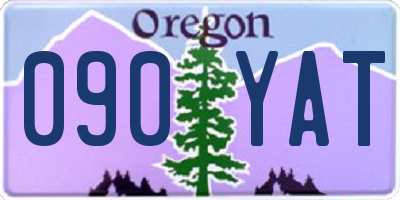 OR license plate 090YAT
