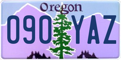 OR license plate 090YAZ