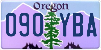 OR license plate 090YBA