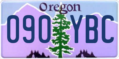 OR license plate 090YBC