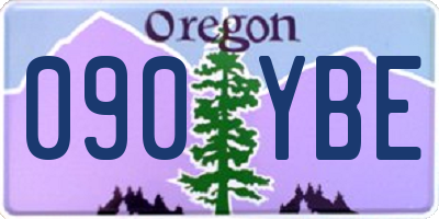 OR license plate 090YBE