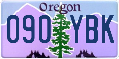 OR license plate 090YBK