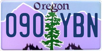 OR license plate 090YBN