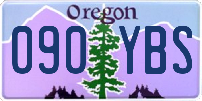 OR license plate 090YBS