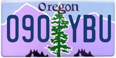OR license plate 090YBU