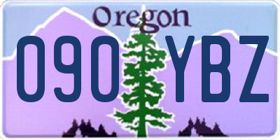 OR license plate 090YBZ