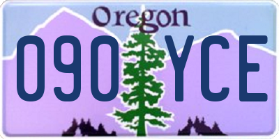 OR license plate 090YCE