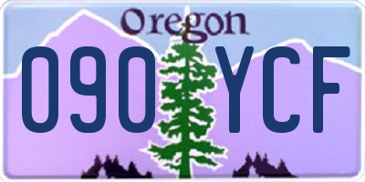 OR license plate 090YCF