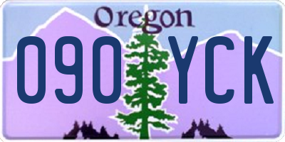 OR license plate 090YCK