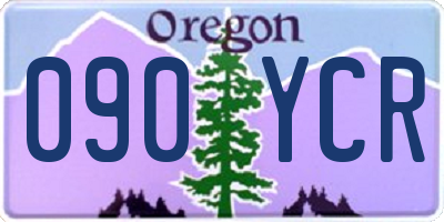 OR license plate 090YCR