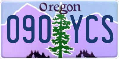 OR license plate 090YCS