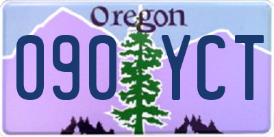 OR license plate 090YCT