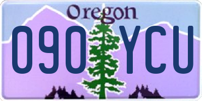 OR license plate 090YCU