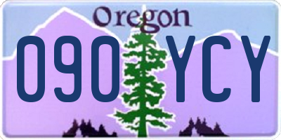 OR license plate 090YCY