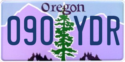 OR license plate 090YDR
