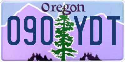 OR license plate 090YDT