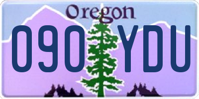OR license plate 090YDU