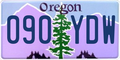 OR license plate 090YDW