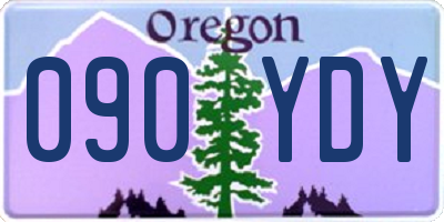 OR license plate 090YDY