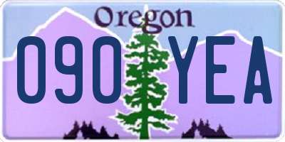 OR license plate 090YEA