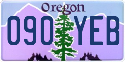 OR license plate 090YEB