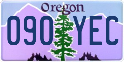 OR license plate 090YEC