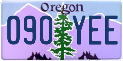 OR license plate 090YEE