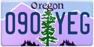 OR license plate 090YEG