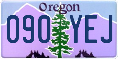 OR license plate 090YEJ